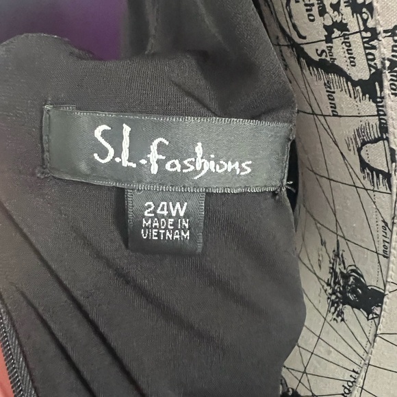 SL Fashions Plus Size Sleeveless Dress NWT - Picture 10 of 11